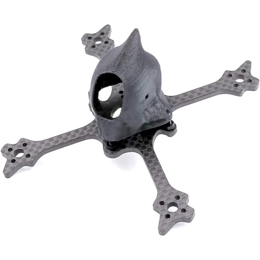 Bộ Khung Tăm Xỉa Răng Eyas100 65MM 3K Bằng Sợi Carbon Kèm Máy In 3D Rộng 19MM / 14mm DIY Cho Drone FPV Racing Quadcopter X