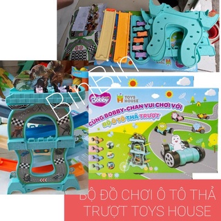 Bộ đồ chơi ô tô thả trượt toys house quà bobby