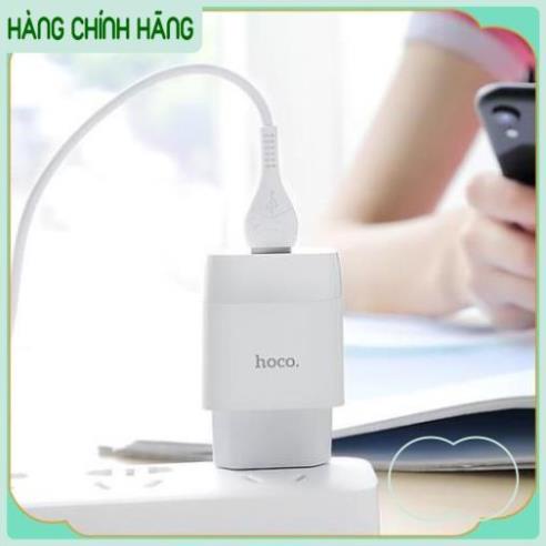 Bộ sạc nhanh HOCO samsung iphone C73A 2 cổng sạc 2.4A Chính Hãng BH 12 Tháng