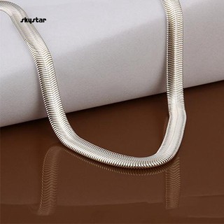 Dây chuyền mạ bạc dạng rắn 6mm