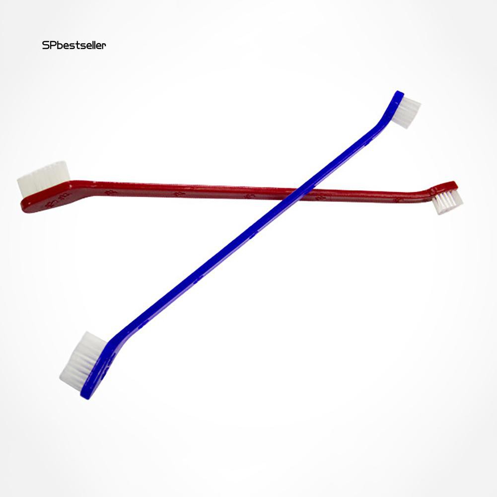 Bàn chải đánh răng thú cưng thiết kế hai đầu mềm mại chăm sóc hiệu quả