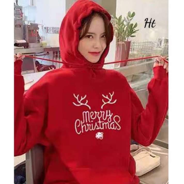 Áo hoodie sừng Merry Christmas HTH1220