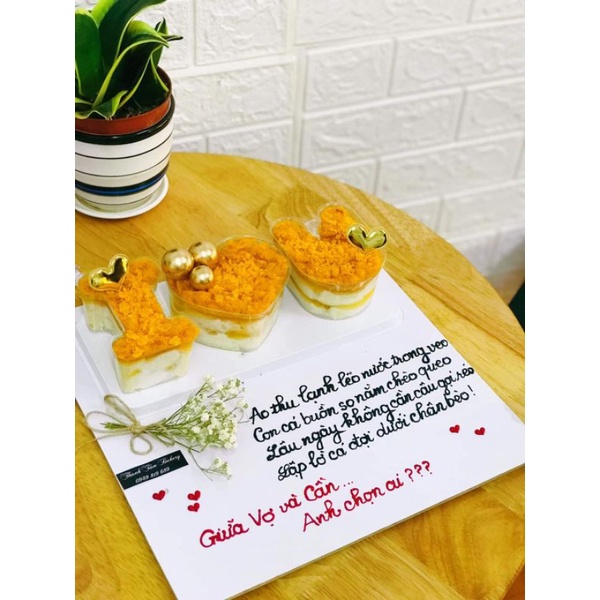 Hộp i❤u sét lẻ ,làm bánh sinh nhật, rau cau, mouse
