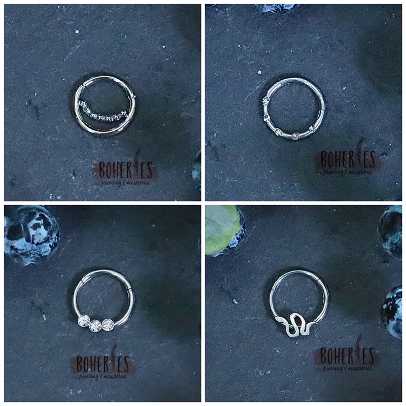 Boheries/Khuyên tai cho Daith, khuyên Septum vách ngăn mũi thép y tế không gỉ