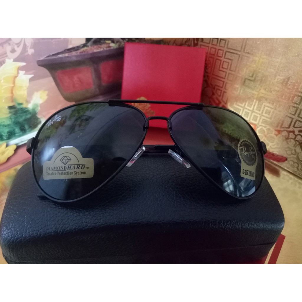 MẮT KÍNH RAYBAN DIAMOND KIỂU MỚI GỌNG ĐEN, CHỐNG VA ĐẬP, CHỐNG XƯỚC (HÀNG XỊN) | BigBuy360 - bigbuy360.vn