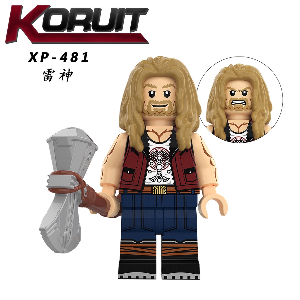 Minifigures Các Mẫu Nhân Vật Marvel Thor Love and Thunder Siêu Anh Hùng Zeus Jane Foster Korg K1062 - Đồ Chơi Lắp Ráp Mi
