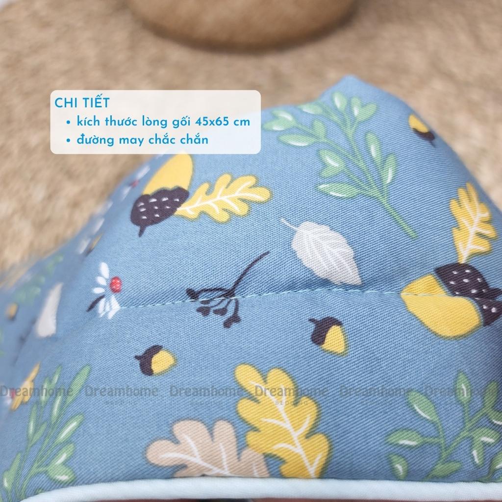 Vỏ gối 45x65 Cotton Hàn DREAMHOME trần bông mỏng đẹp, đanh mát, có khóa kéo tiện lợi (1 đôi)