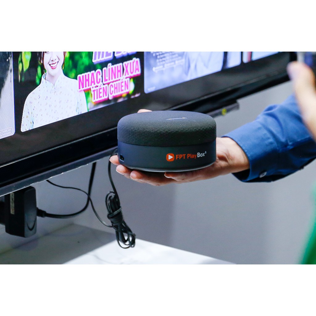 FPT play box S 2021,loa thông minh điều khiển giọng nói, tích hợp trợ lý Google Assistant Tiếng Việt