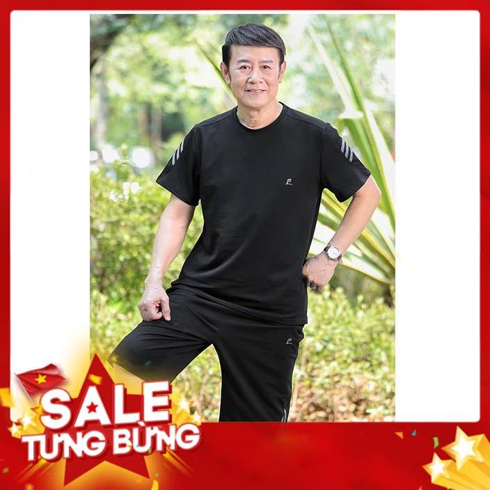 Bộ quần áo mặc nhà trung niên cho ông già, cho bố, bộ thể thao
