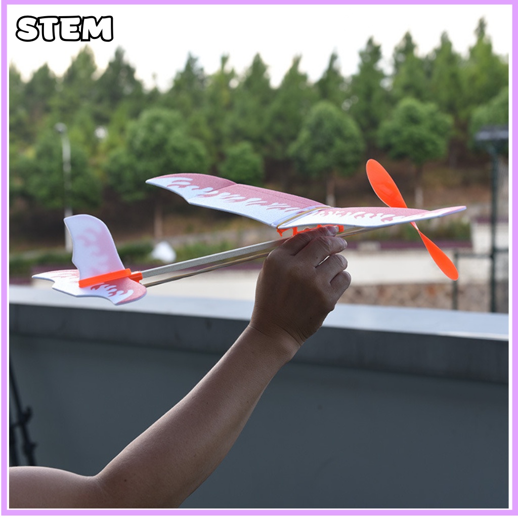Máy bay tự chế bằng gỗ STEM, Đồ chơi cho bé, Đồ chơi trẻ em phát triển trí tuệ