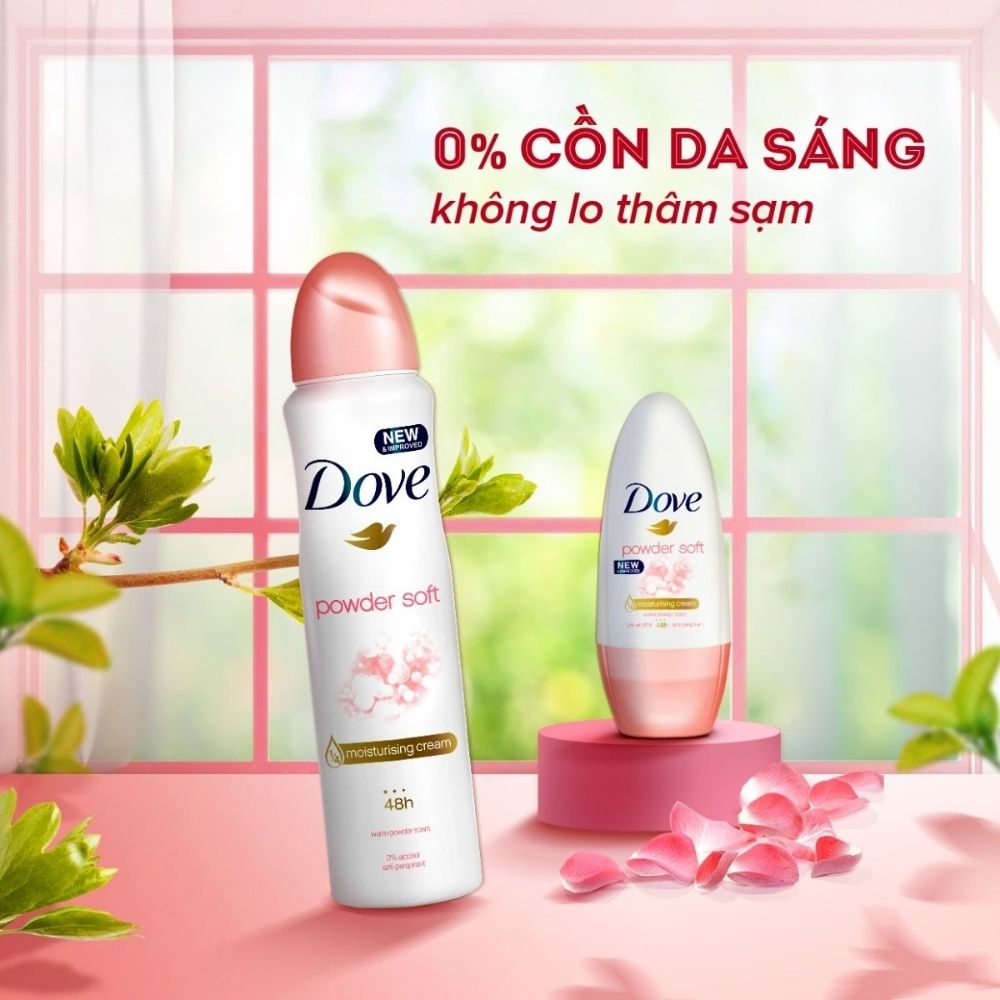 Xịt khử mùi Dove nữ 150ml khử mùi, kháng khuẩn hiệu quả