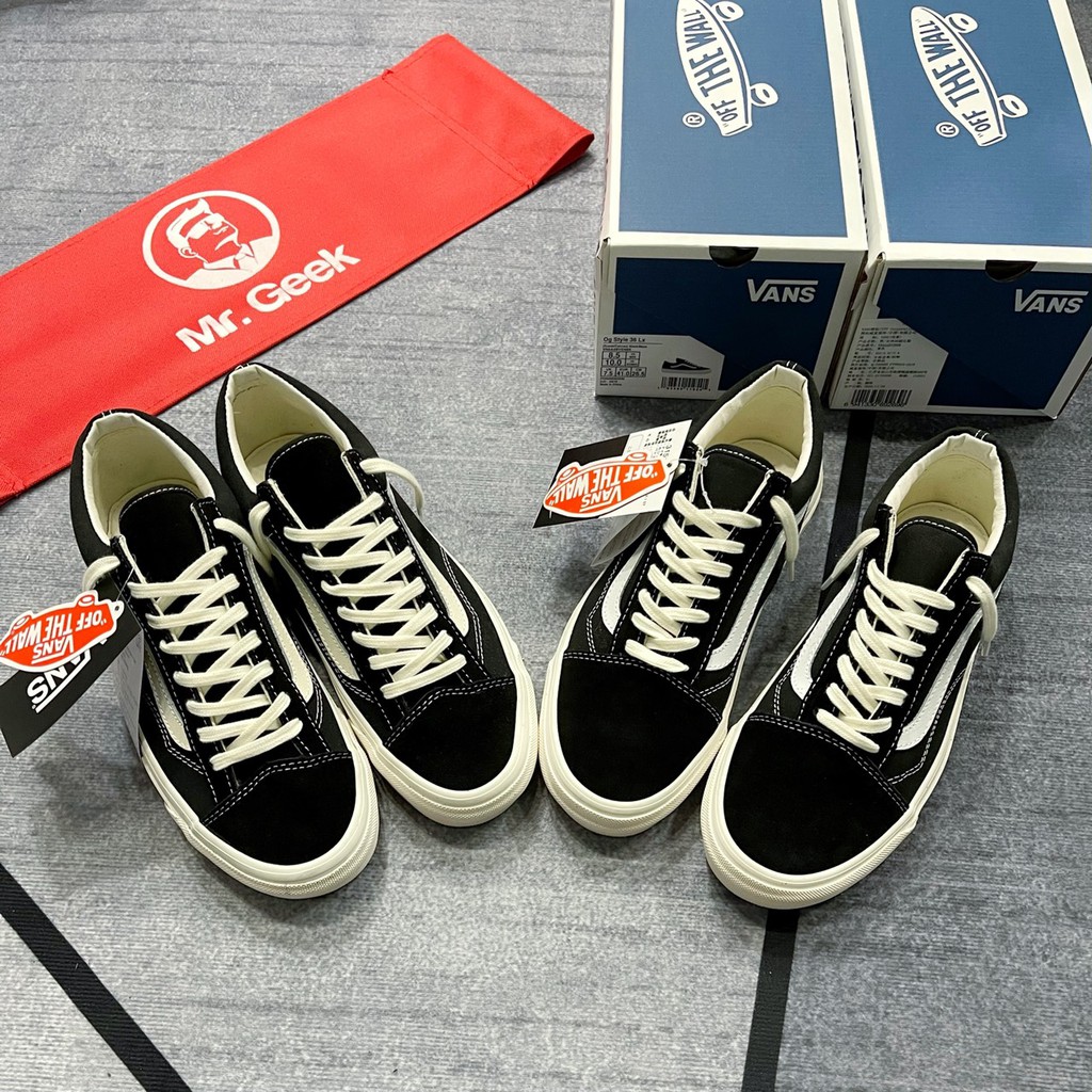 [GeekSneaker] Giày Vans Vault  - Viền bo / Dây Dày / Đế Nâu có căn/ Lưỡi gà dài/ gót bo/ Đế Bóng