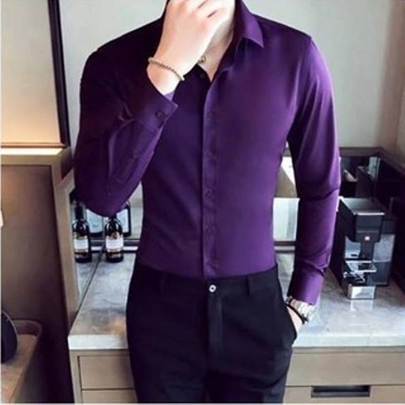 SƠ MI TRƠN NAM CAO CẤP_COTTON LỤA CO GIÃN MỊN ĐẸP NHIỀU MÀU | BigBuy360 - bigbuy360.vn