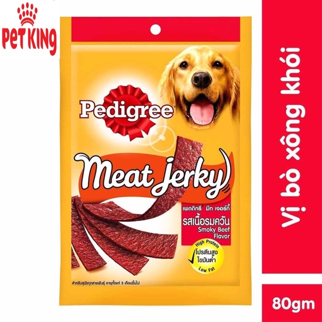 Bánh thưởng Dinh Dưỡng cho Chó Pedigree 80gr Vị Bò xông khói và Vị Gan Nướng