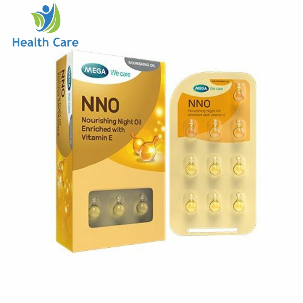 Viên dưỡng da Vitamin E Mega We Care NNO Nourishing Night Oil 30 Viên