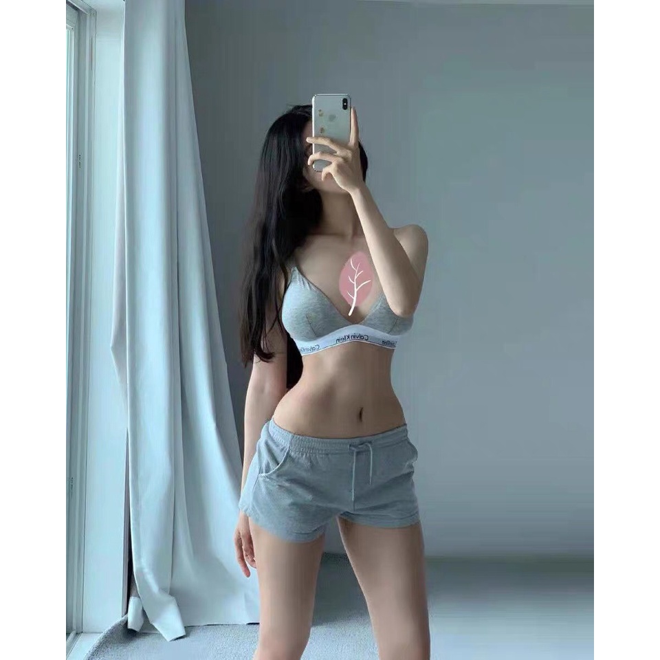 Áo lót/ Bra 3 dây CK chất cotton thể thao năng động có đệm lót loại dây nhỏ,sexy gợi cảm dành cho nữ | BigBuy360 - bigbuy360.vn