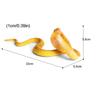 Realistic Simulation Rubber Snake Toy Garden lifelike Joke Prank  Halloween
