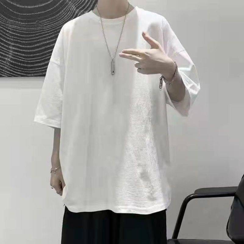 Áo polo Tay Ngắn Dáng Rộng Họa Tiết Kẻ Sọc Thời Trang Mùa Hè Phong Cách Hồng Kông Cho Nam