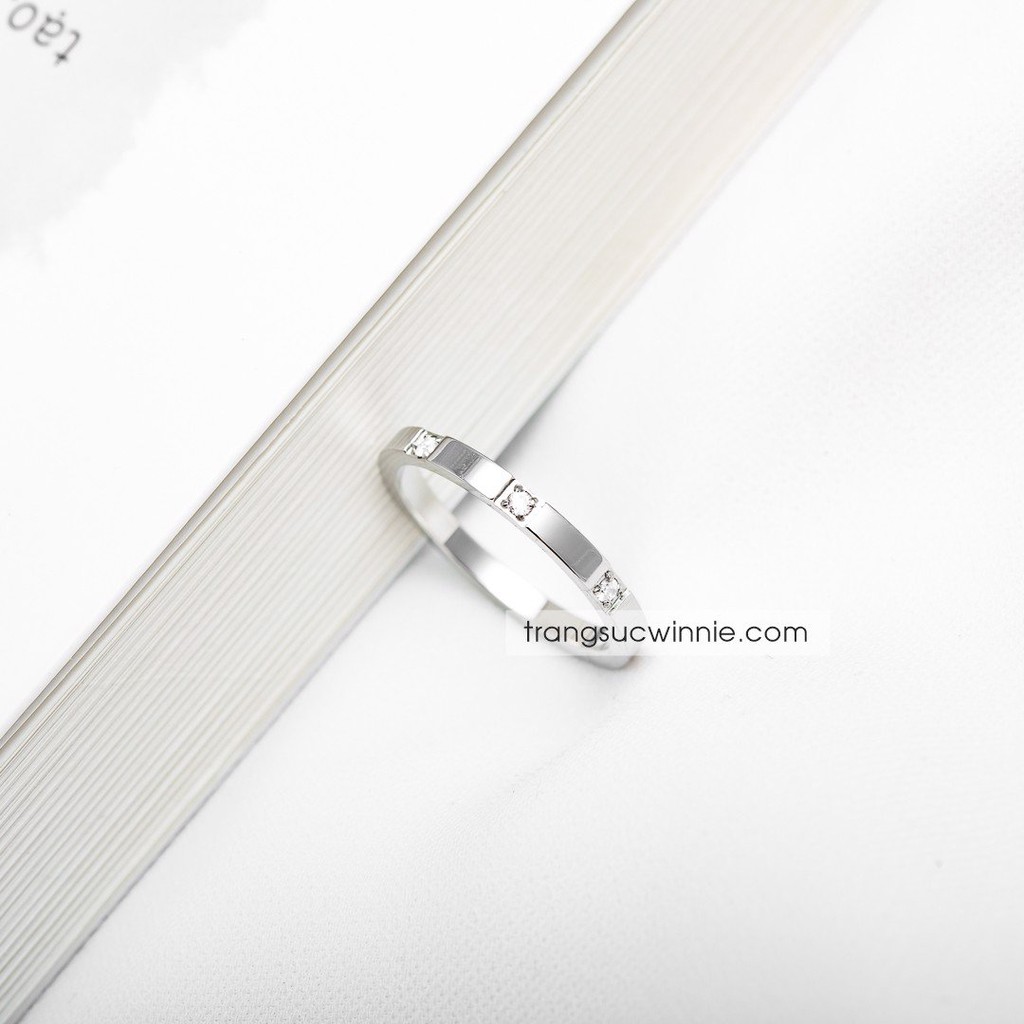 Nhẫn nữ titan 3 DC bạc