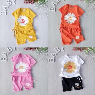 SIZE 1-8 (11-25KG) ĐỒ BỘ BÉ GÁI THUN LỬNG HOA CÚC