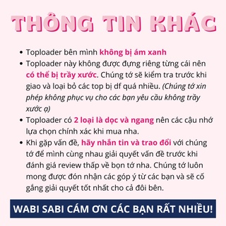 Toploader - Bảo vệ cards