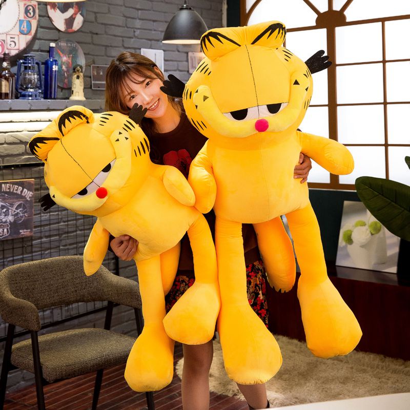 Gối Nhồi Bông Hình Mèo Garfield Mềm Mại Kích Thước 100CM