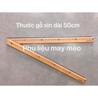 Thước gỗ may loại tốt dài 50cm