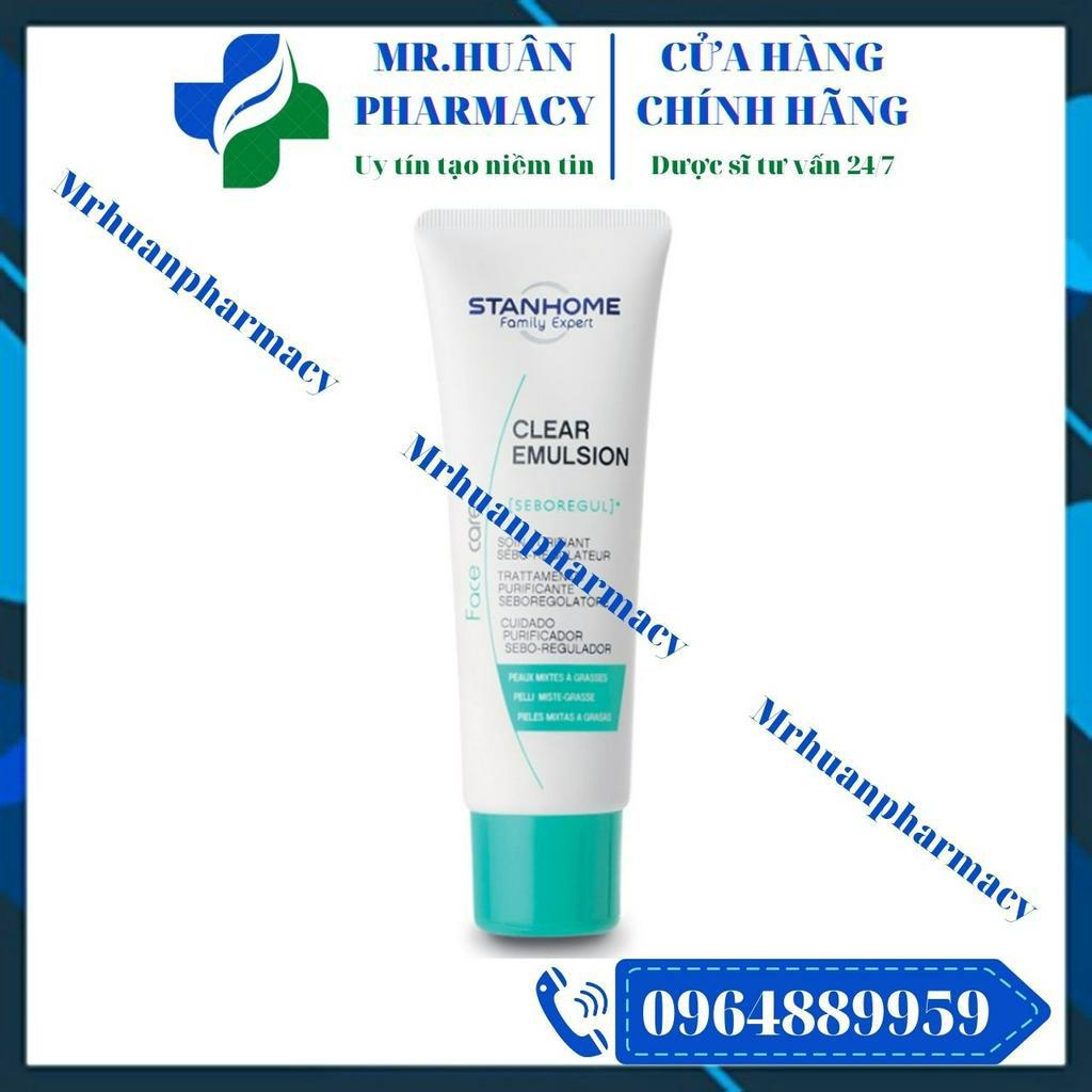 Stanhome Clear Emulsion 40ml - Kem dưỡng ẩm, se khít chân lông cho da dầu mụn