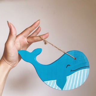 Cá voi bằng gỗ handmade 100% gỗ tự nhiên, trang trí nhà cửa, đồ dùng học tập, đồ chơi cho bé