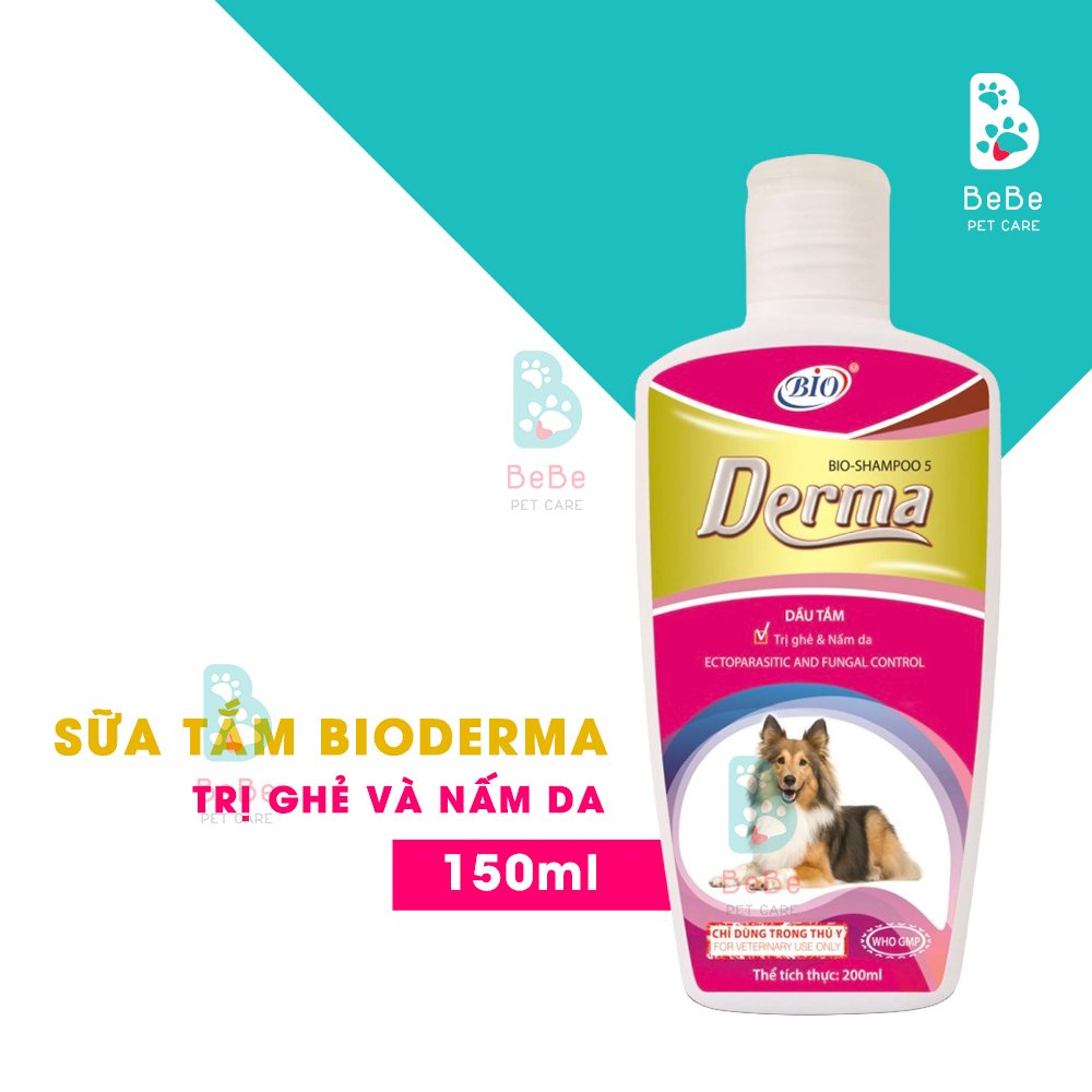 BIO Care & BIO Derma - Sữa Tắm Đặc Trị Ve Rận Bọ Chét & Ghẻ Nấm Cho Chó Mèo