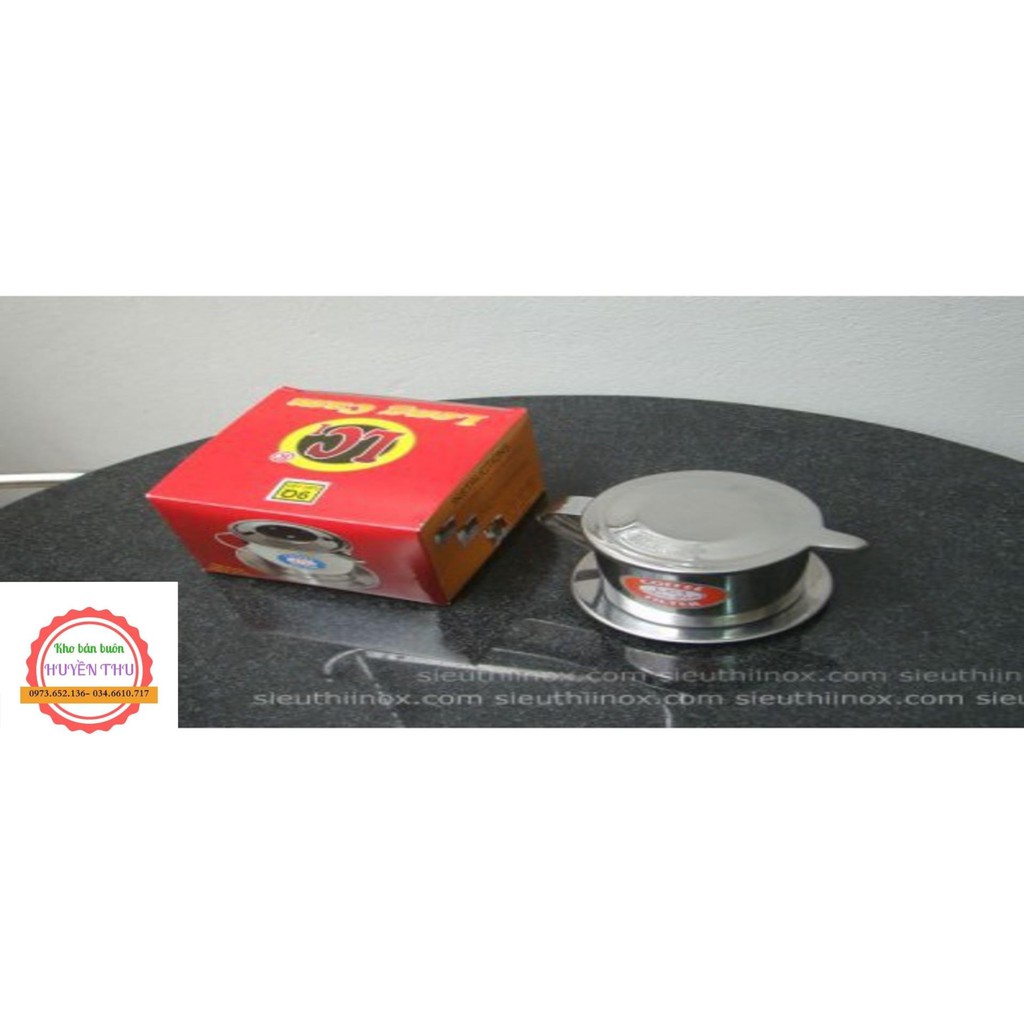 Phin pha cà phê inox 8cm lưới vặn