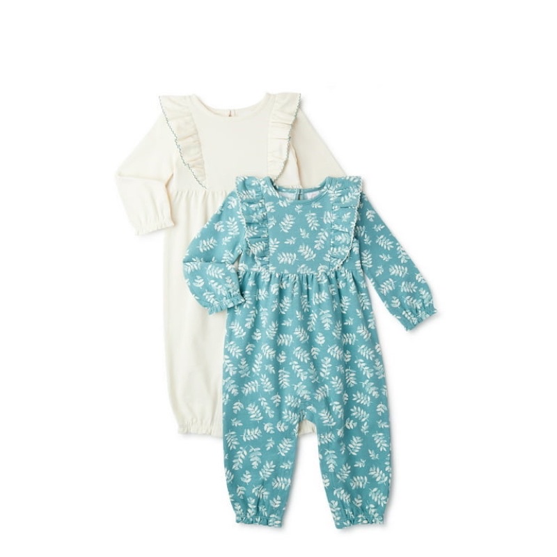 Body dài tay mùa đông cho bé gái, bộ liền thân cánh tiên cho bé 3 tháng/ 6 tháng/ 9 tháng/ 12 tháng/ 18 tháng/ 24 tháng