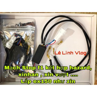 Mạch Stop f1 2020 kết hợp haza- xin vượt- xinhan cao cấp lắp zin ex150_ Lê Lĩnh Vlog