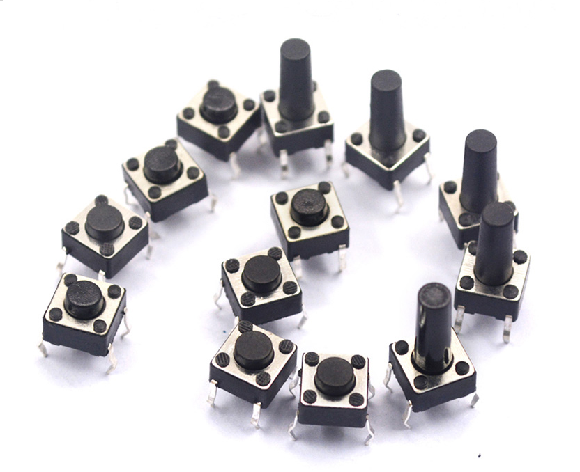 50pcs micro switch, key switch, touch switch, button induction cooker, 4-pin vertical 6*6*5/6/7/8/9/10/17