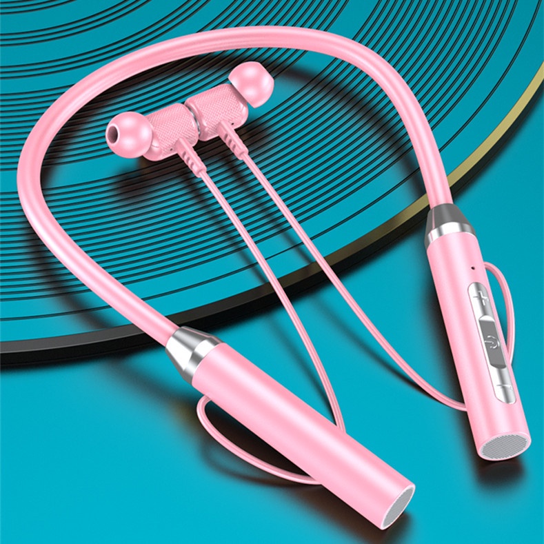 Tai nghe Bluetooth thể thao đeo cổ nhét tai BT63 bluetooth 5.0 thời trang mới 2022 ,Bluetooth Không Dây Chống Ồn Tích Hợp Micro Tiện