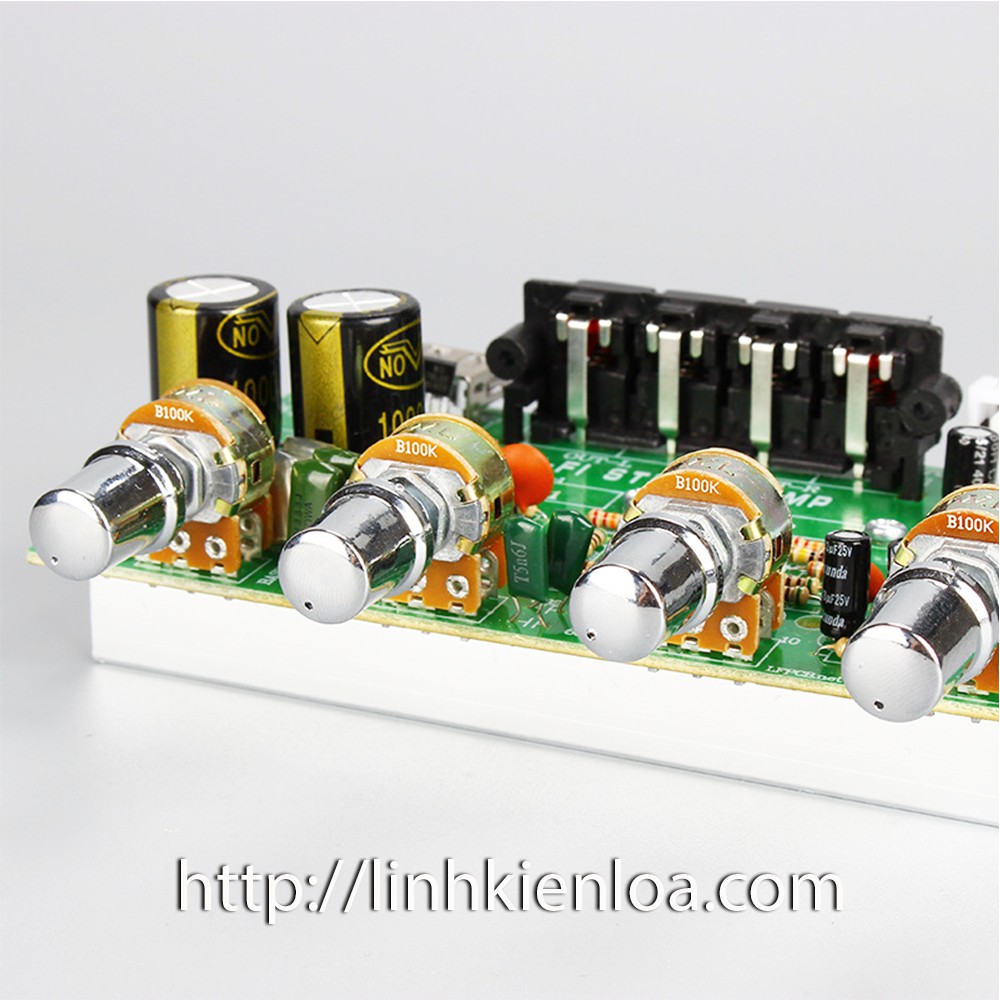 Mạch khuếch đại công suất DX-0409, Âm thanh HiFi trung thực, Công suất 25W x 2, Nguồn 12V - 15VDC