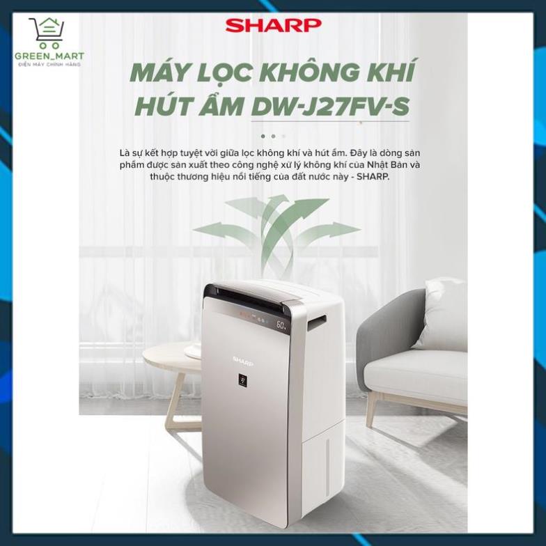 Máy hút ẩm và lọc không khí Sharp DW-J27FV-S
