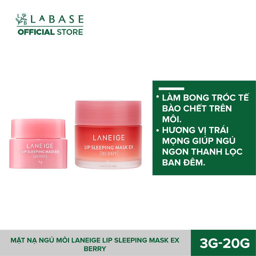 Mặt nạ ngủ môi Laneige Lip Sleeping Mask Berry 3g - 20g