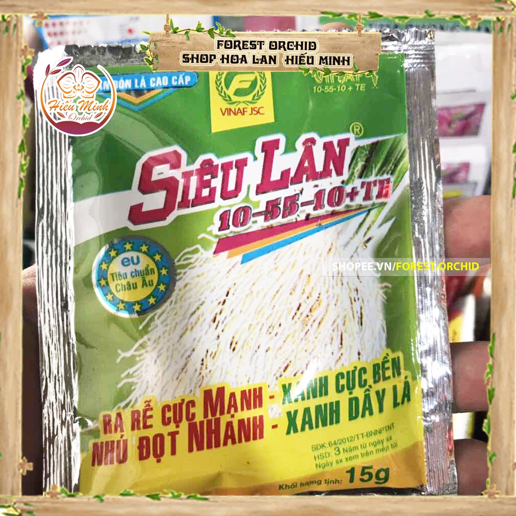 Siêu Lân Xanh 10-55-10 TE  Phân bón Sắt là thuốc, Hoa Lan loại TỐT, làm cho cây cảnh và hạt giống, Bền, Đẹp, Xanh