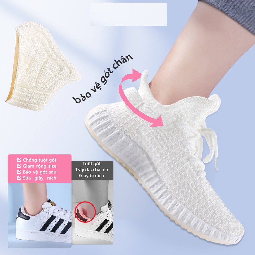 Lót giày chống rộng và bảo vệ gót sau dùng cho giày thể thao nam nữ, sneaker, giày mọi, giày tây_PK176