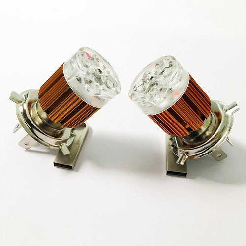 Đèn pha xe máy, đèn Led 7 màu chân H4 ánh sáng đẹp phù hợp với nhiều loại xe BẢO HÀNH 3 THÁNG