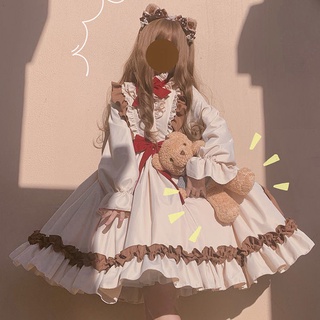 Đầm lolita thời trang thu đông xinh xắn dành cho nữ
