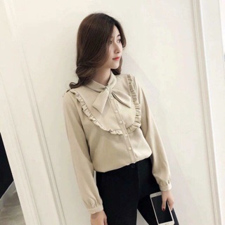 Sơmi cổ nơ km