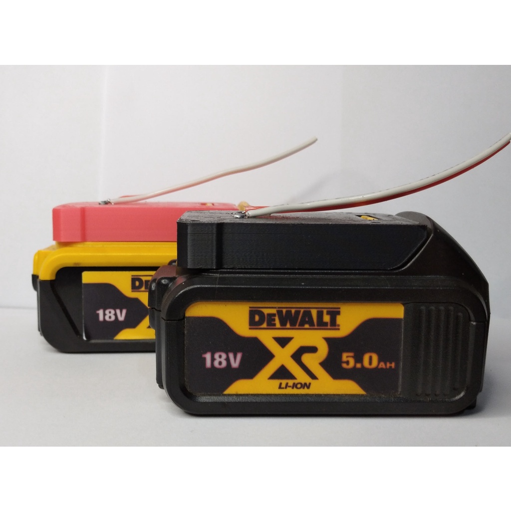 Đế pin Dewalt 20v ver.2 đã có tiếp điểm.