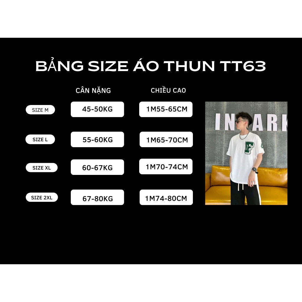 Áo thun nam TINOFUN áo thun unisex oversize MK O tay lỡ cotton 2 màu đẹp cao cấp