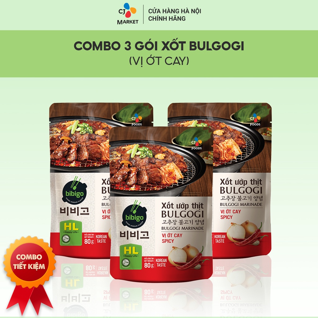 Xốt ướp thịt Bulgogi Bibigo Gói 80g