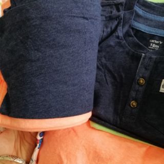 Áo carter's bé trai dư xịn size 2 màu cam