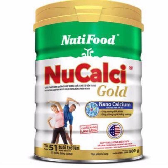 Sữa bột Nucalci Gold dành cho người 51 tuổi trở lên