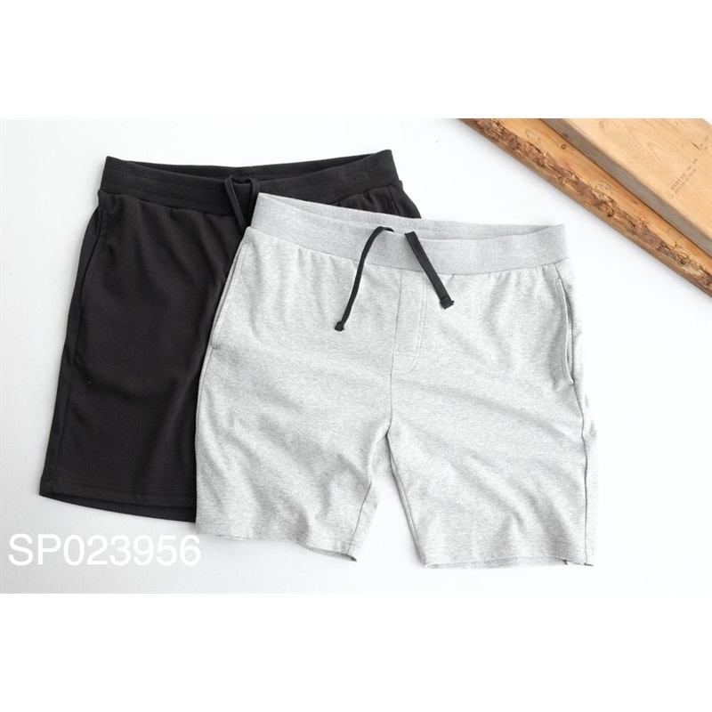 [Big Size 40] Quần short trên gối The Gate - Quần đùi nam cotton basic đen trơn