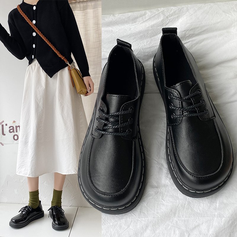 Giày da Oxford đế bằng thời trang dành cho học sinh | BigBuy360 - bigbuy360.vn